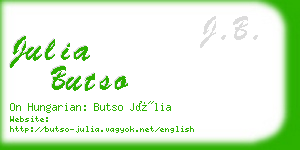 julia butso business card